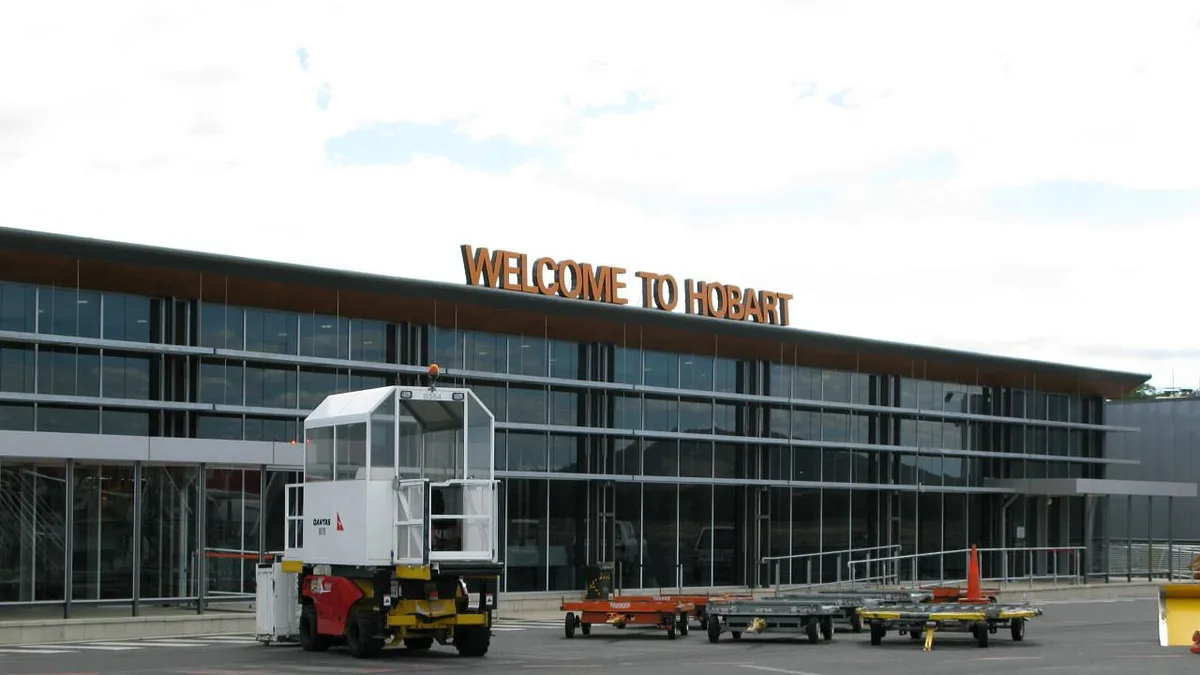Hobart Airport in Australia