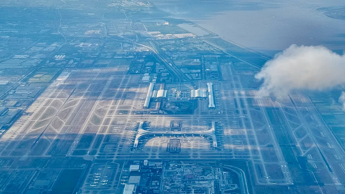 Shanghai Pudong International Airport in China