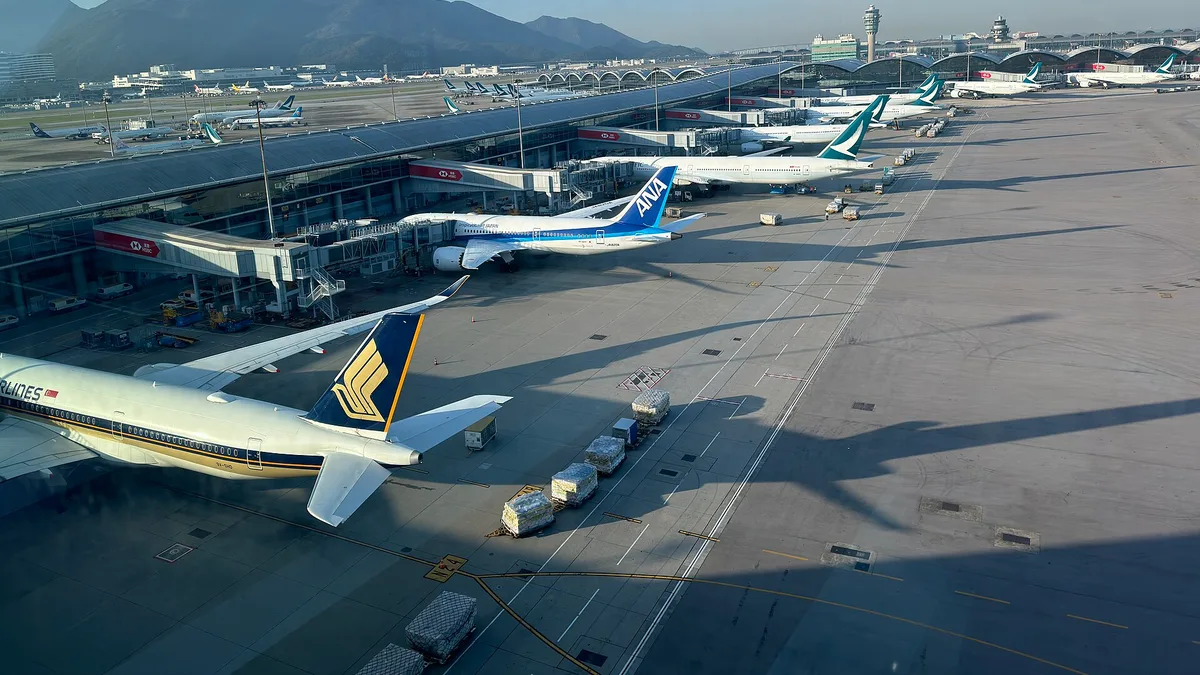Hong Kong International Airport in China