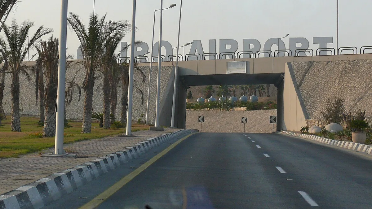 Cairo International Airport in Egypt