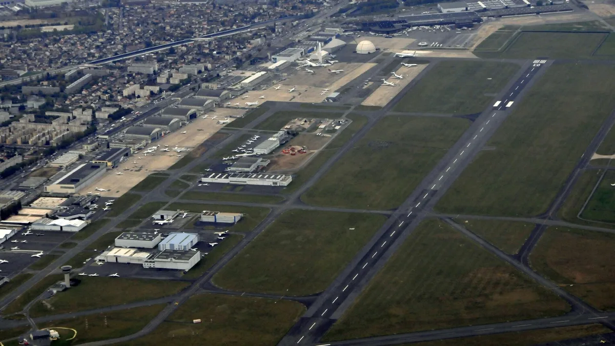Paris-Le Bourget Airport in France