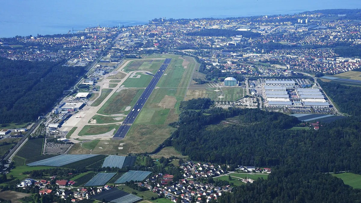 Friedrichshafen Airport in Germany