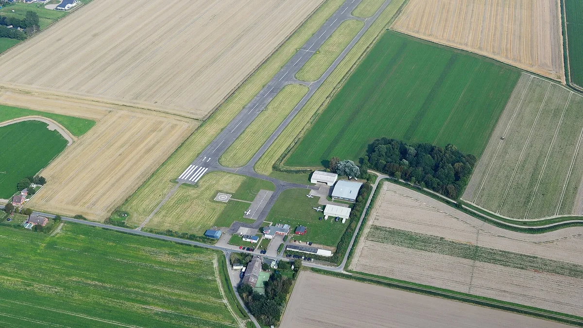 Heide-Büsum Airport in Germany