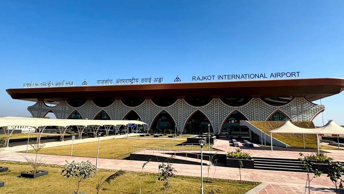 Rajkot International Airport in India