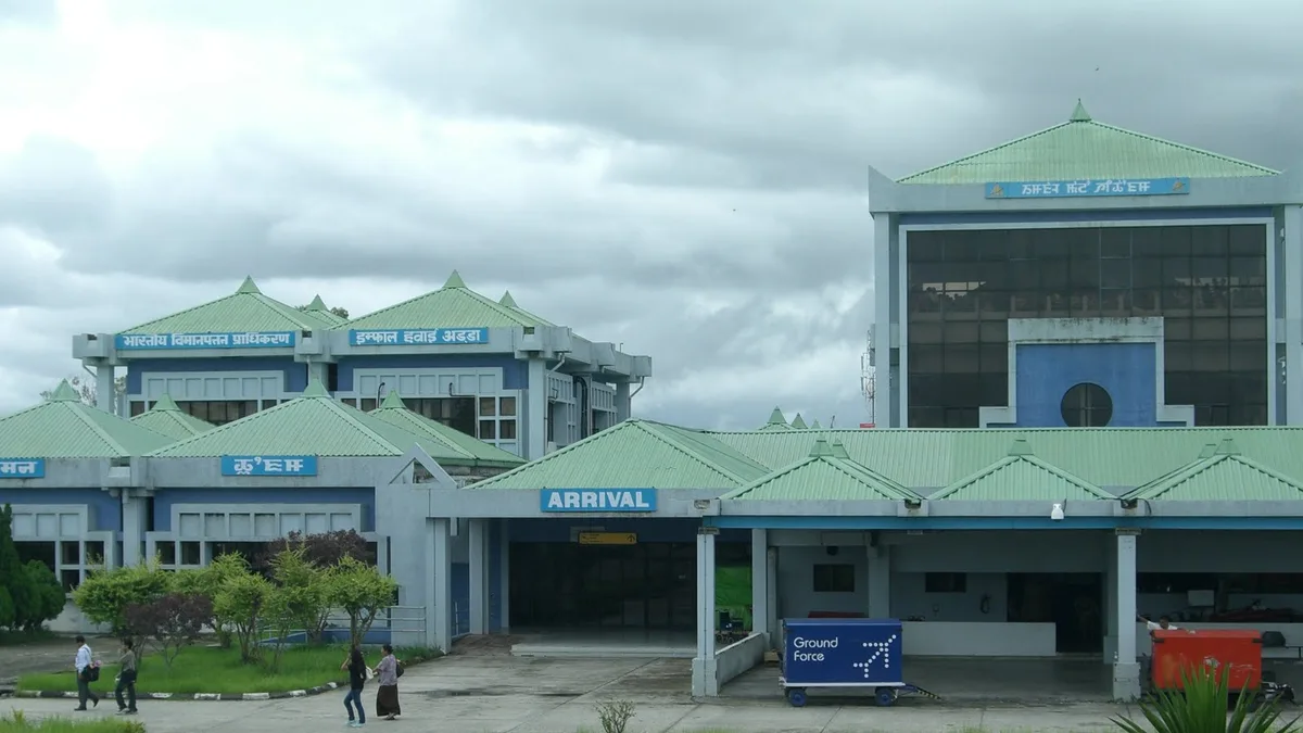 Imphal International Airport in India