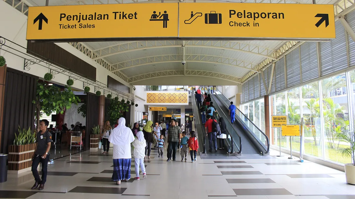 Sultan Syarif Kasim II International Airport in Indonesia