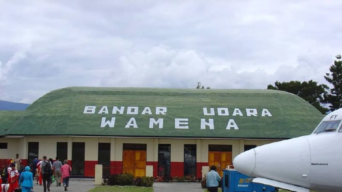 Wamena Airport in Indonesia