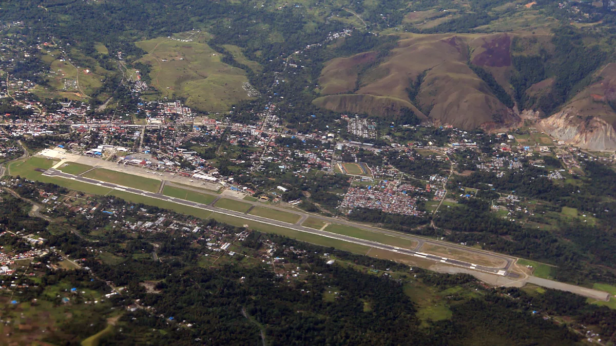Sentani International Airport in Indonesia