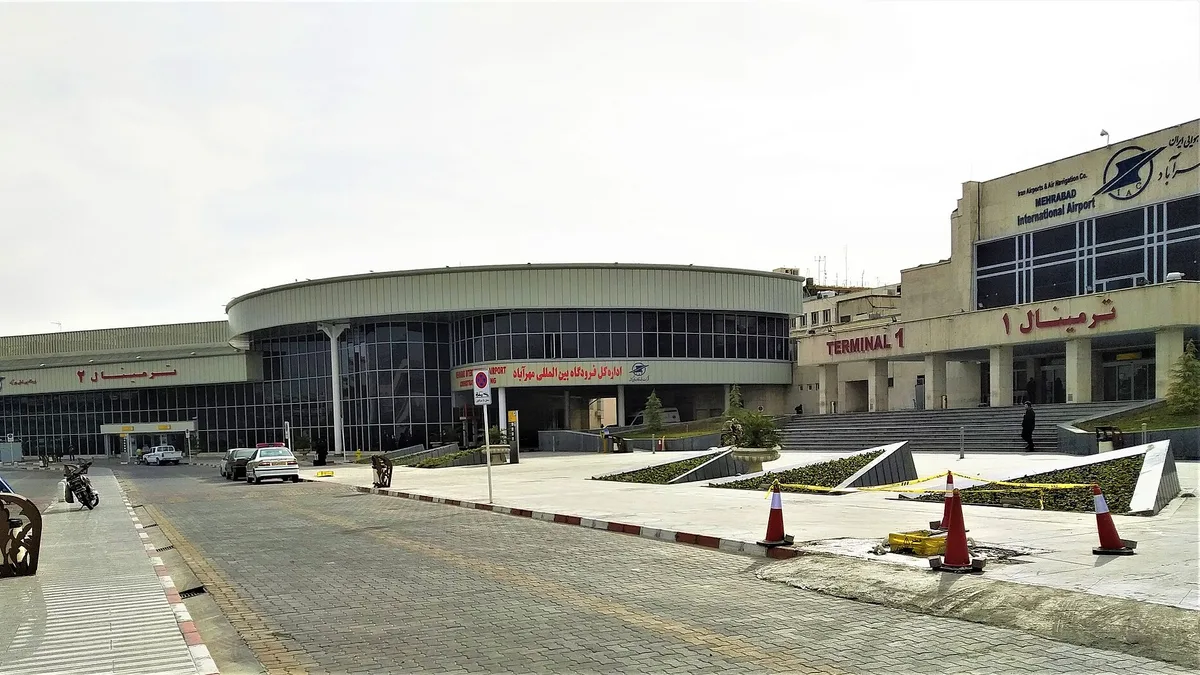 Mehrabad International Airport in Iran