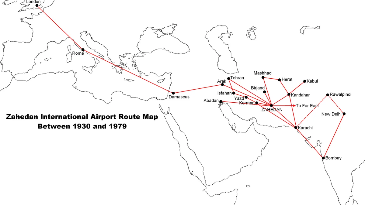 Zahedan International Airport in Iran