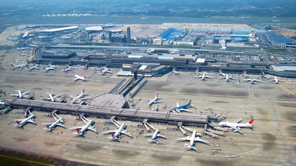 Narita International Airport in Japan
