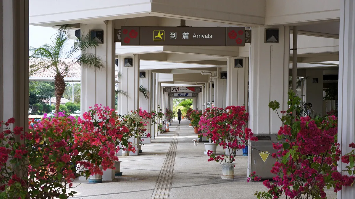 Miyako Airport in Japan