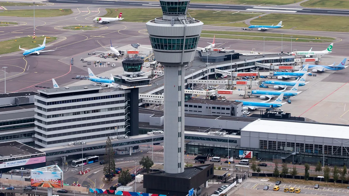 Amsterdam Airport Schiphol in Netherlands