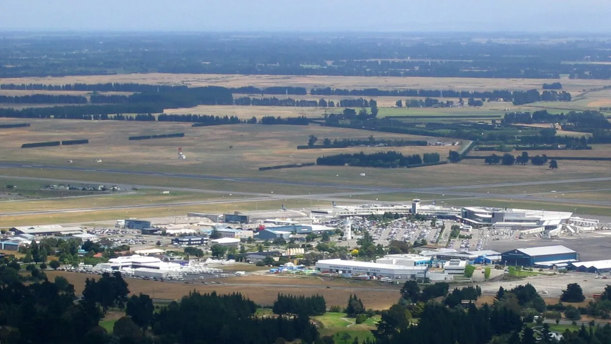 Christchurch Airport in New Zealand