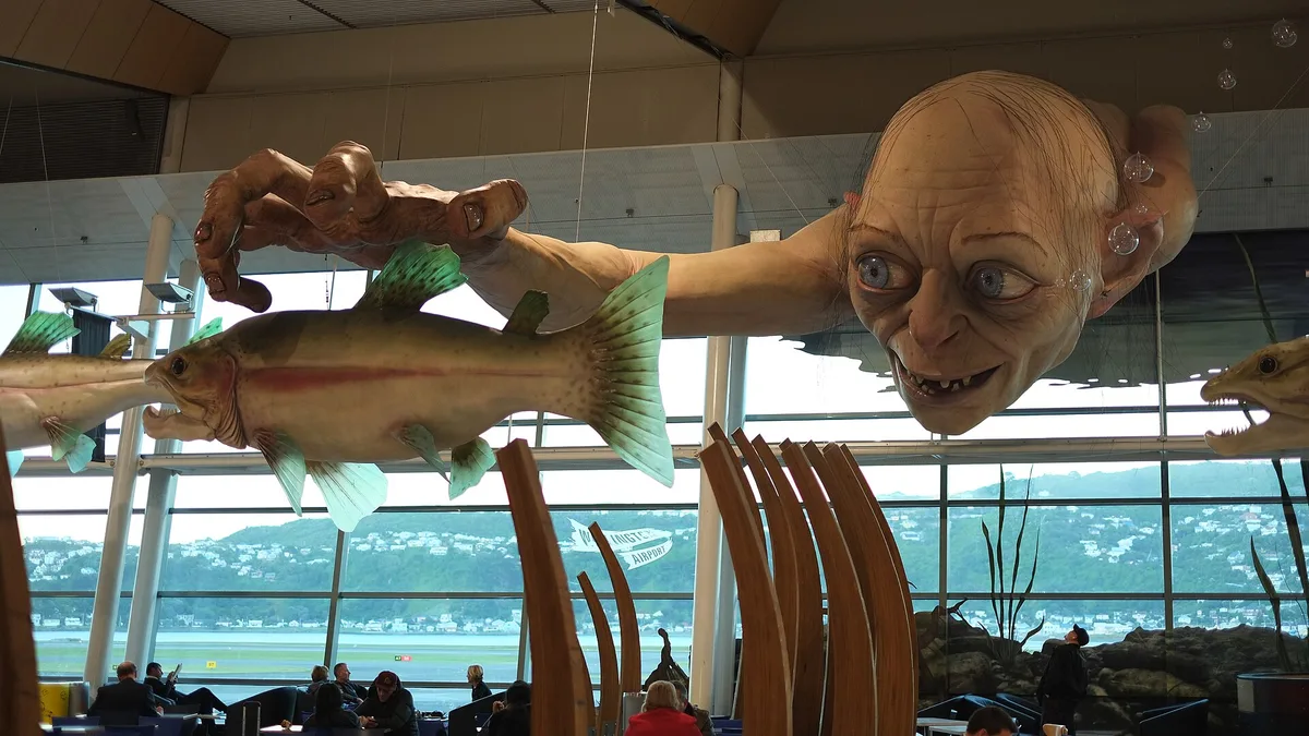 Wellington Airport in New Zealand