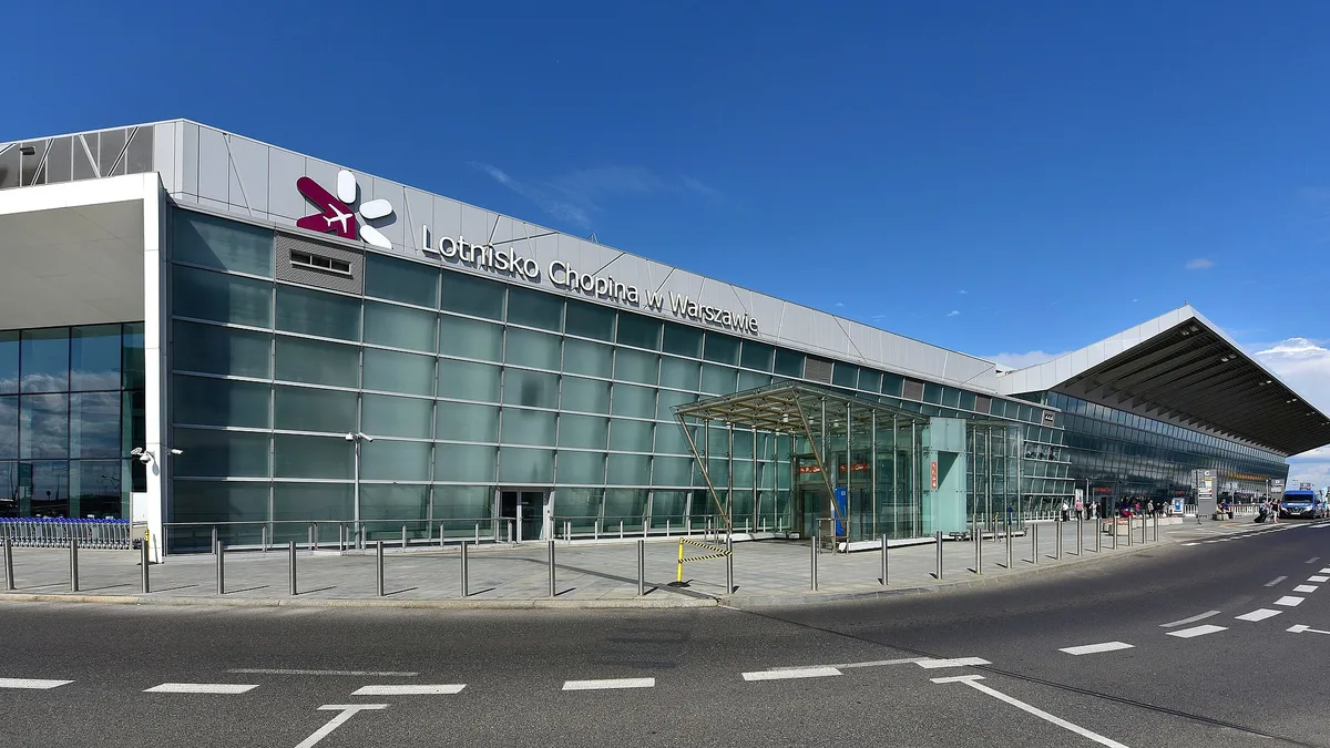 Warsaw Chopin Airport in Poland