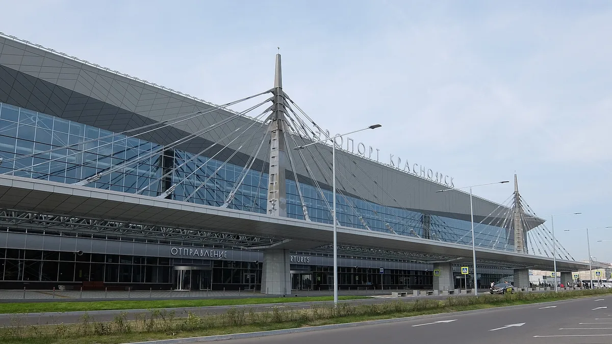 Krasnoyarsk International Airport in Russia