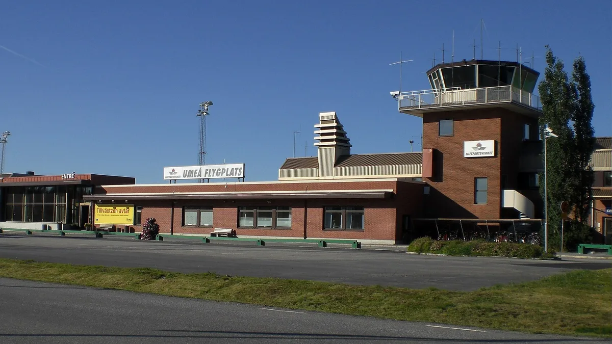 Umeå Airport in Sweden