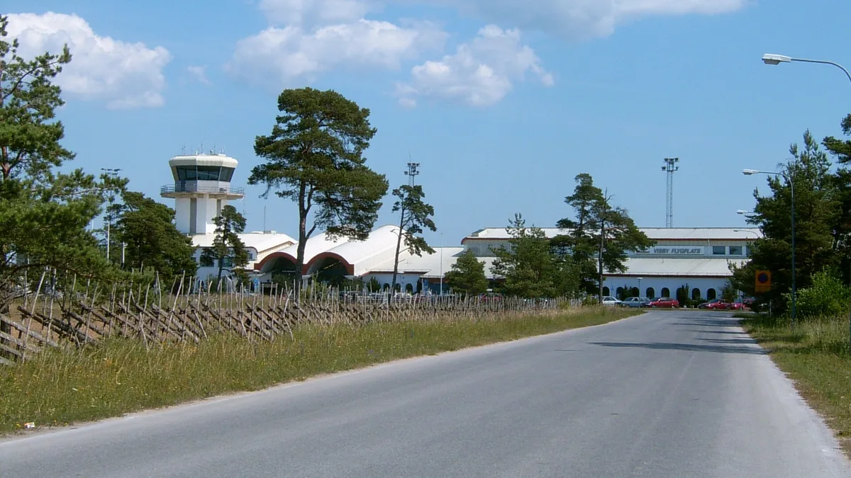 Visby Airport in Sweden