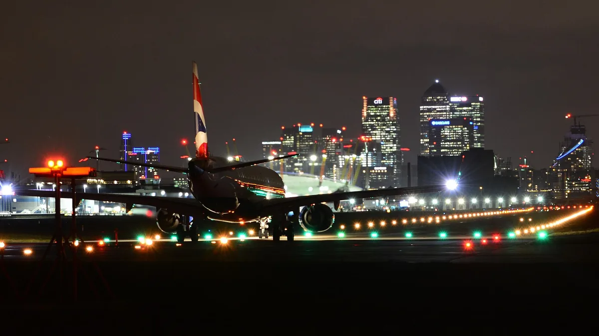 London City Airport in United Kingdom