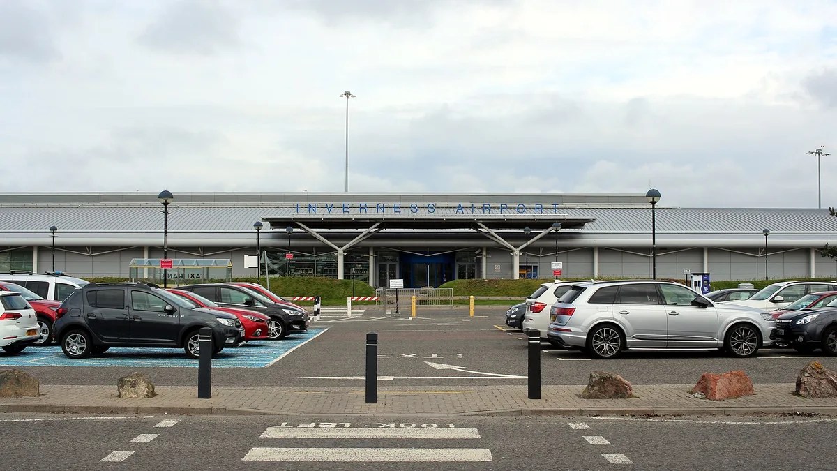 Inverness Airport in United Kingdom