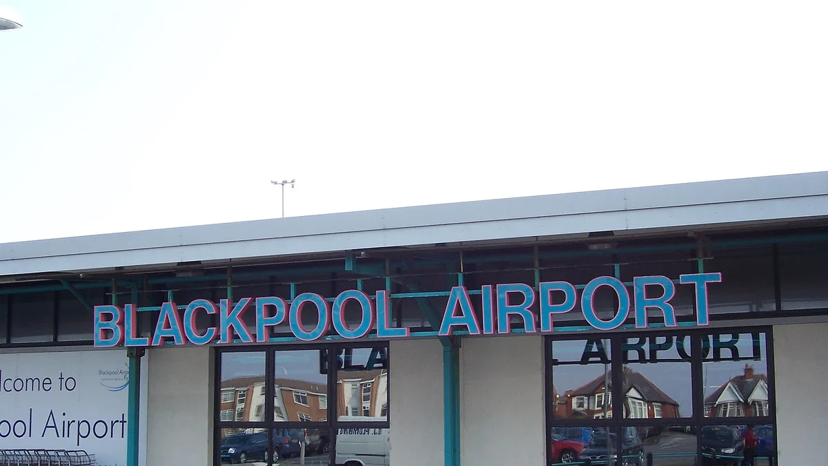 Blackpool Airport in United Kingdom