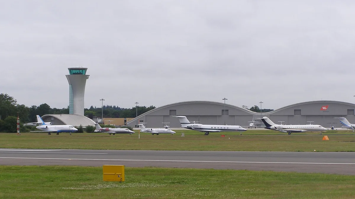 Farnborough Airport in United Kingdom