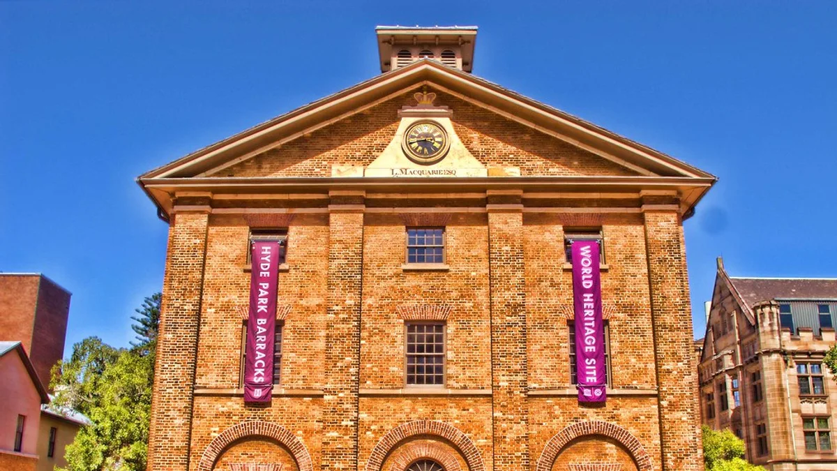 Hyde Park Barracks in Australia