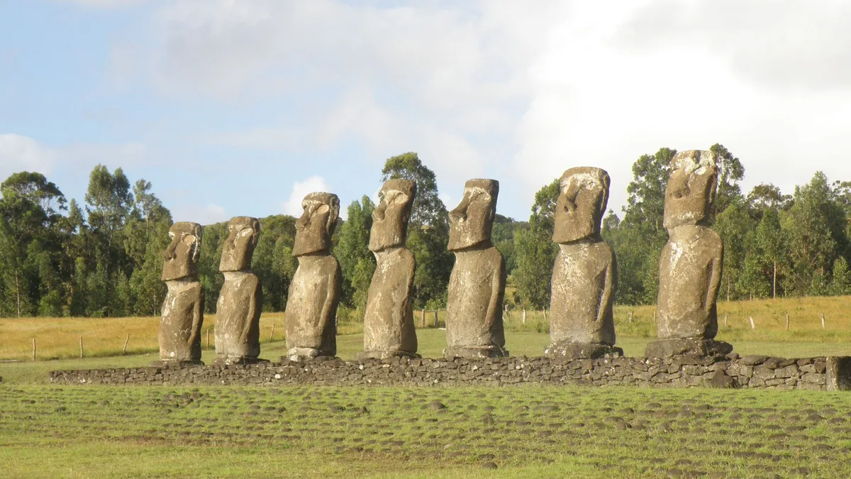 Ahu Akivi in Chile