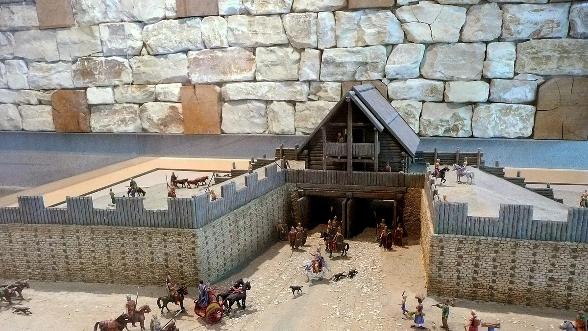 Oppidum of Manching in Germany