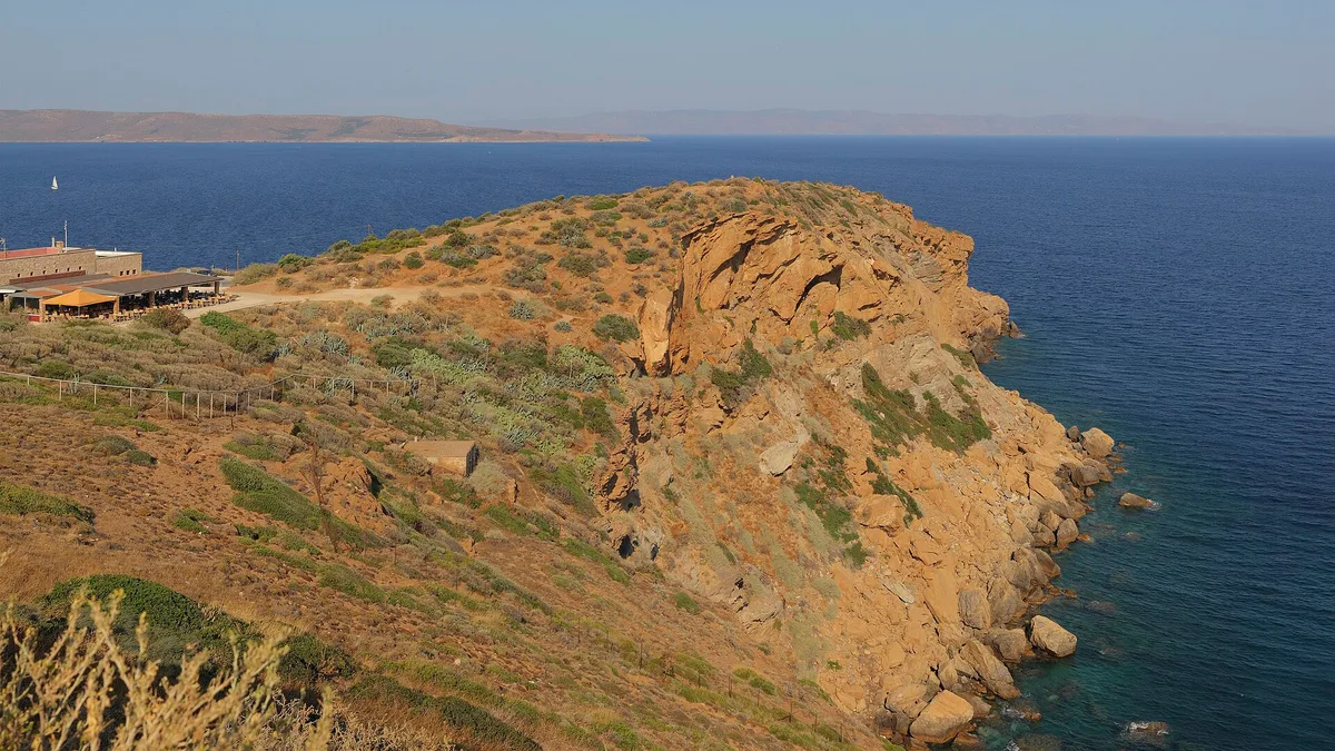 Archaeological Site of Sounion in Greece