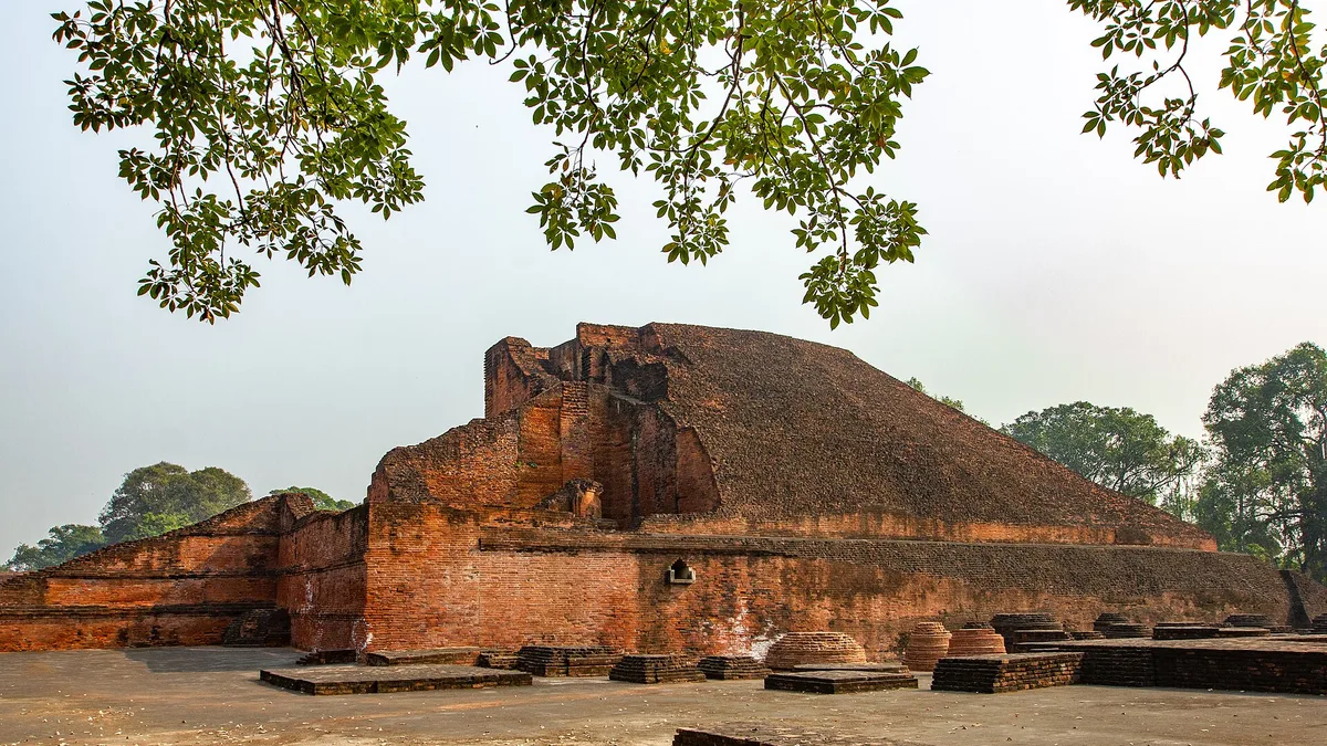 Ancient Nalanda Mahavihara in India