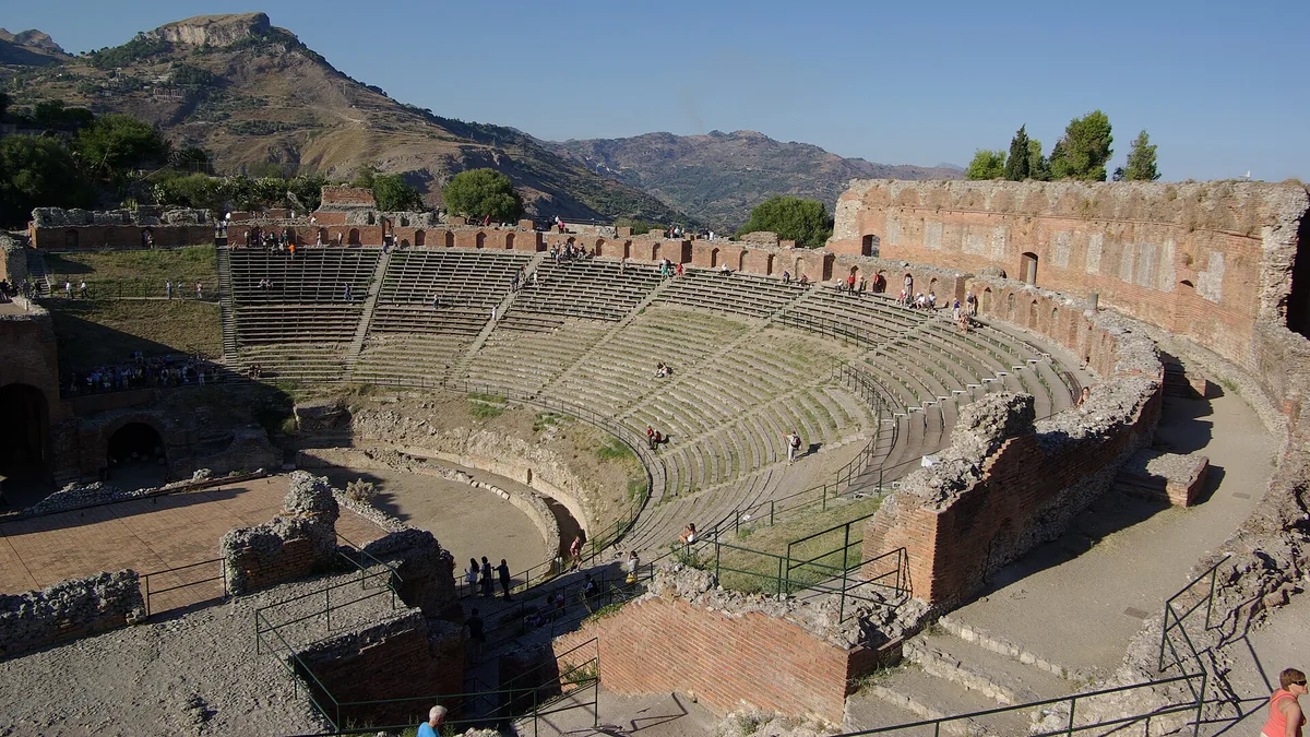Ancient Theatre of Taormina in Italy