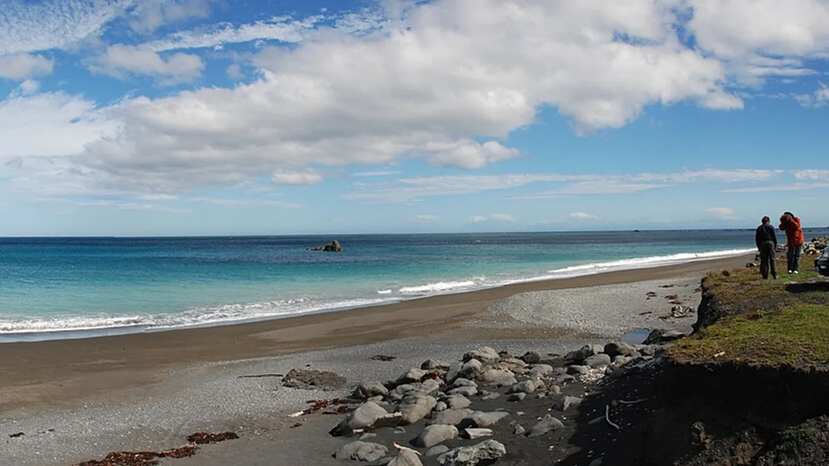 Palliser Bay Archaeological Area in New Zealand