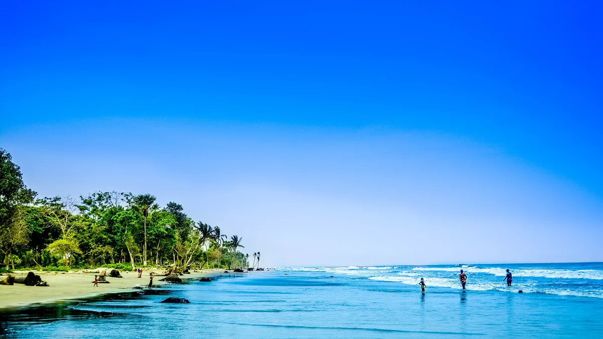 Kuakata Sea Beach in Bangladesh