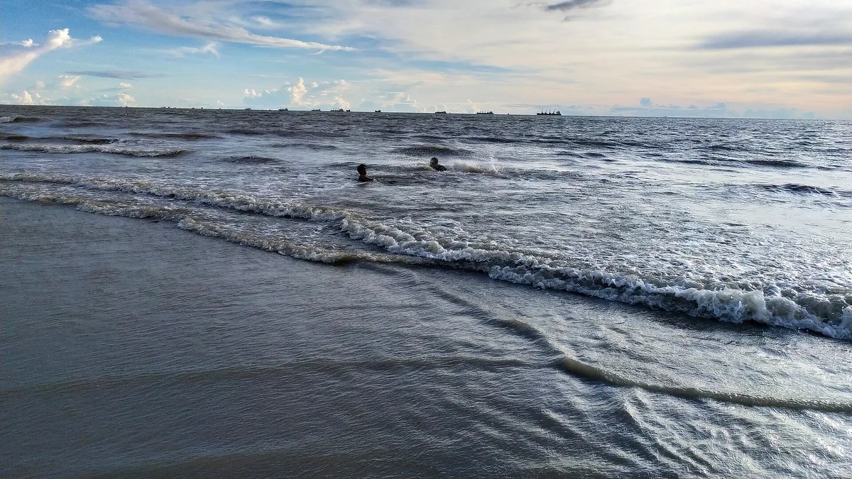 Kutubdia Sea Beach in Bangladesh