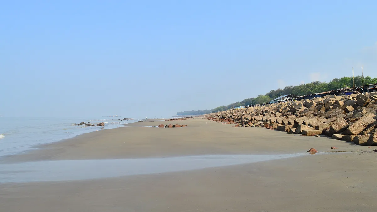 Patenga Sea Beach in Bangladesh