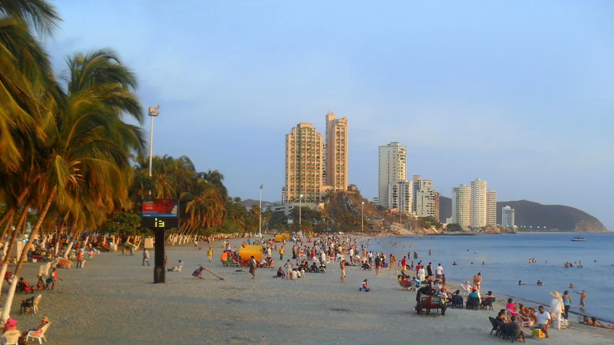 Playa El Rodadero in Colombia