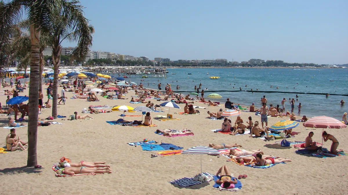 Plage de la Croisette in France