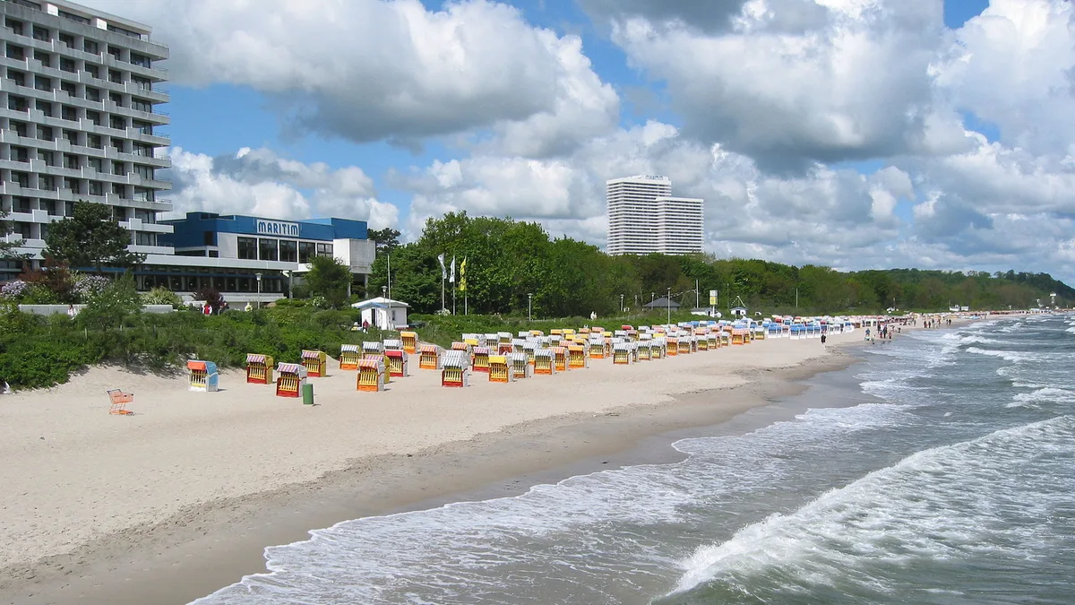 Timmendorfer Strand Beach in Germany