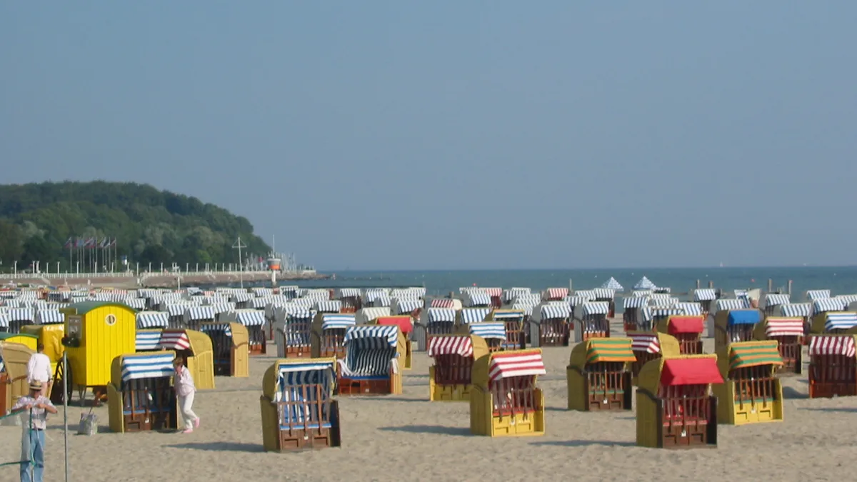 Travemünde Beach in Germany