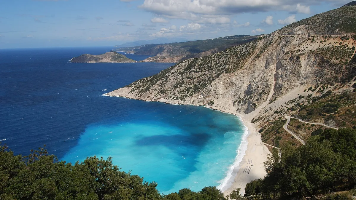 Myrtos Beach in Greece