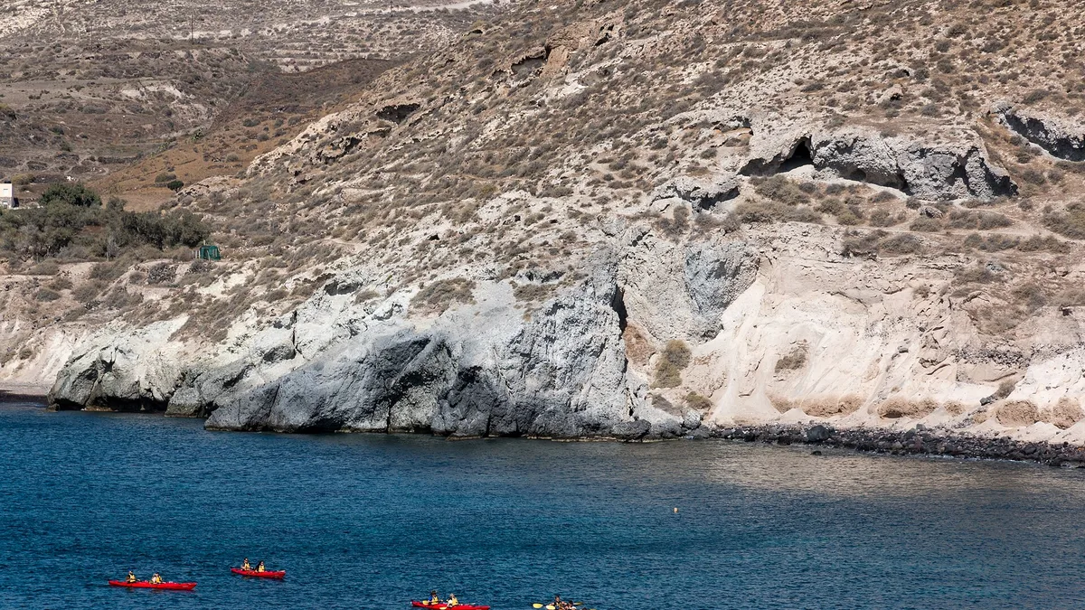 Red Beach in Greece
