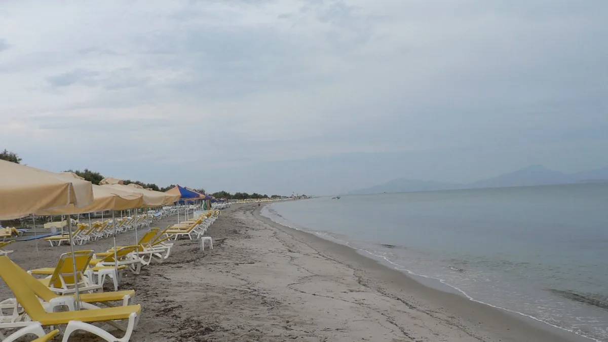 Tigaki Beach in Greece