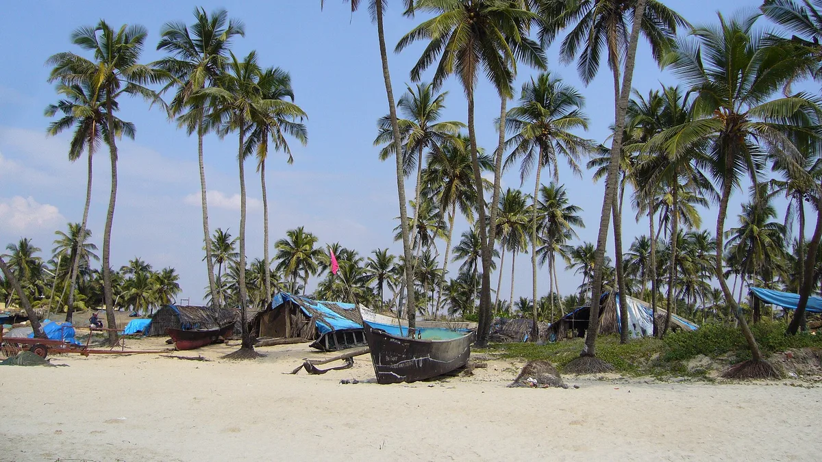Colva Beach in India