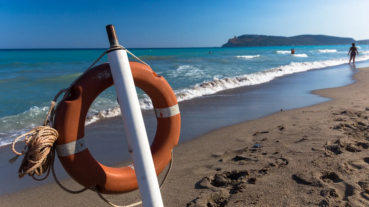 Poetto Beach in Italy