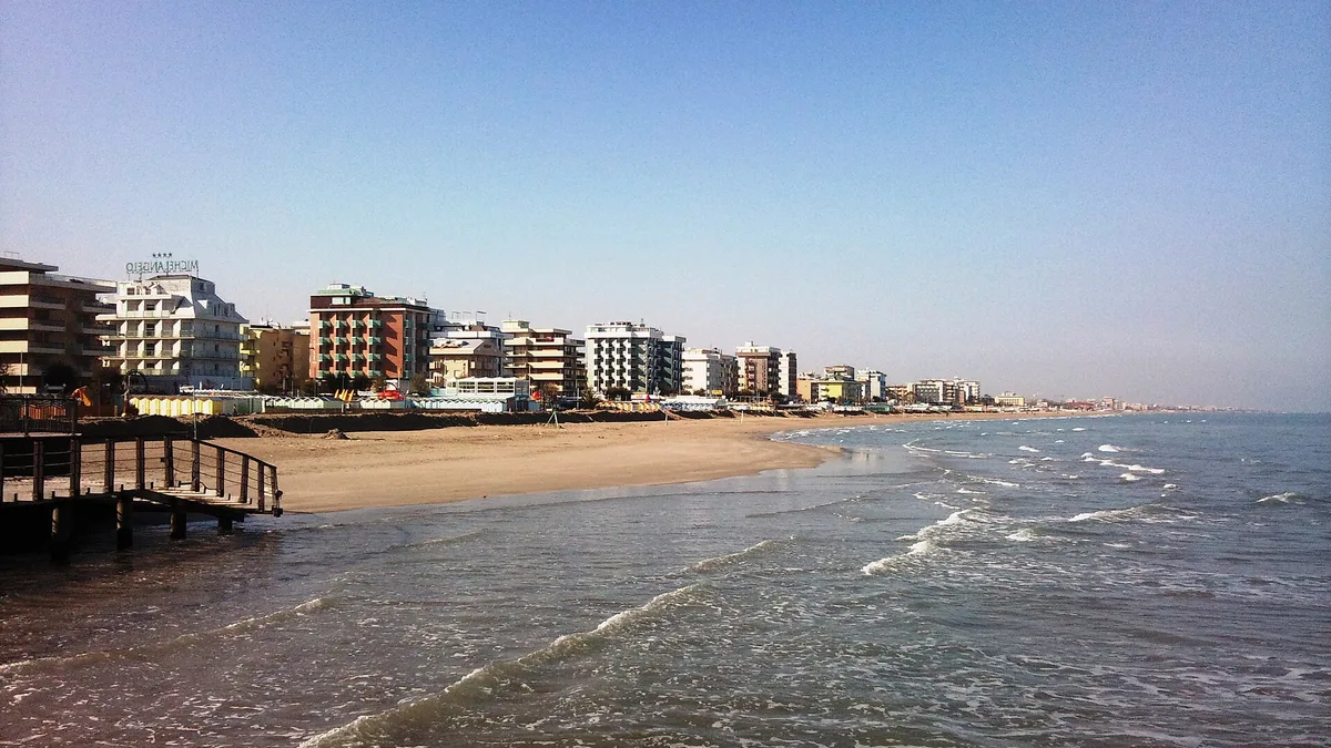 Riccione Beach in Italy