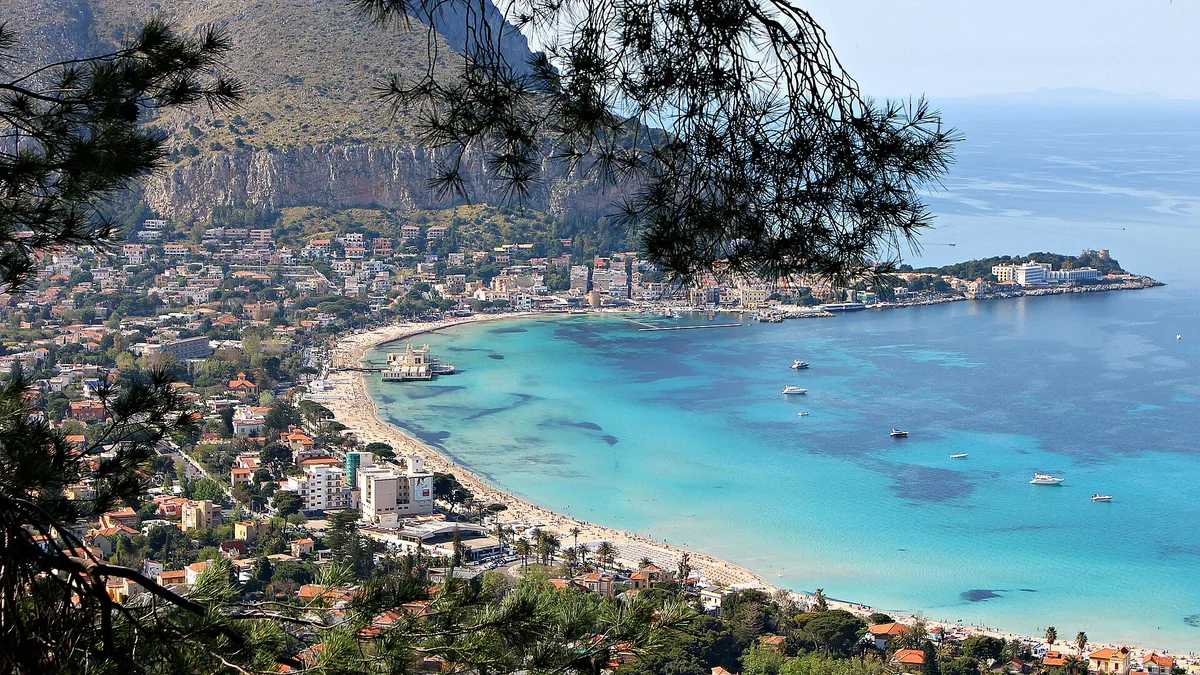 Mondello Beach in Italy