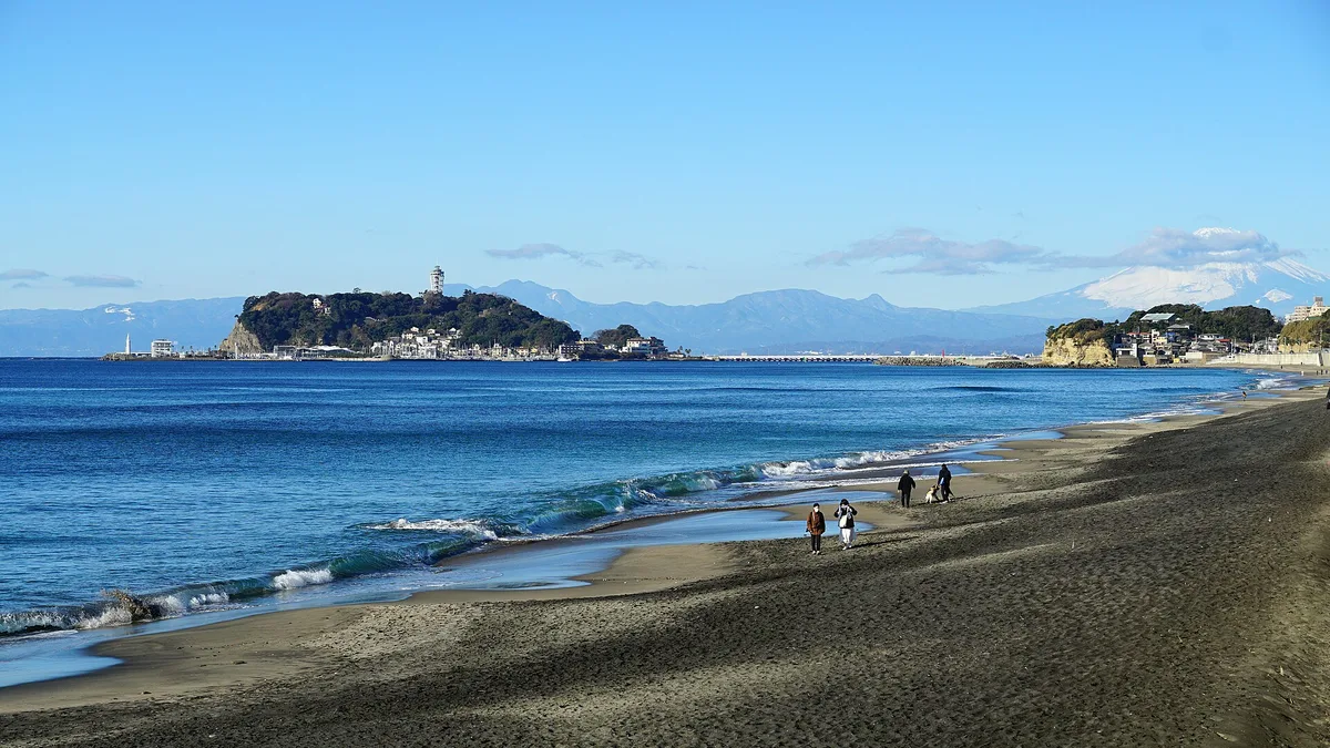 Shichirigahama Beach in Japan