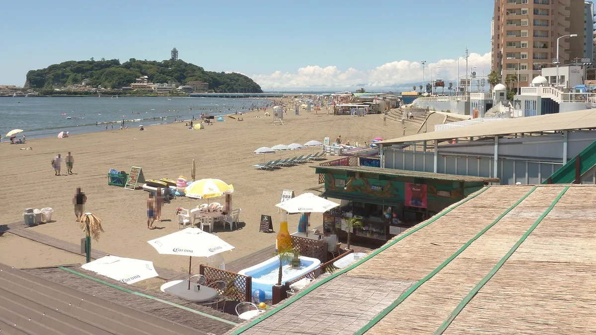 Shonan Hiratsuka Beach in Japan